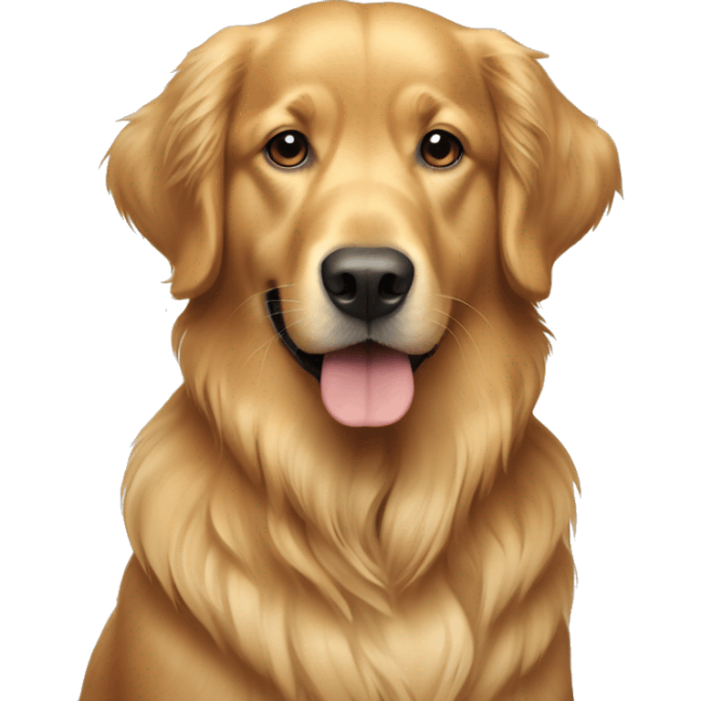 A dog golden retriever  emoji