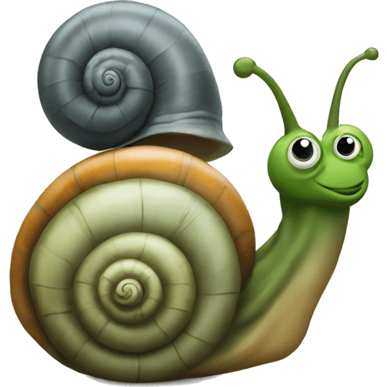 Snail with buggers emoji