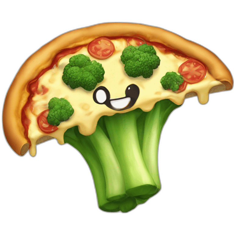 Brocolli pizza  emoji