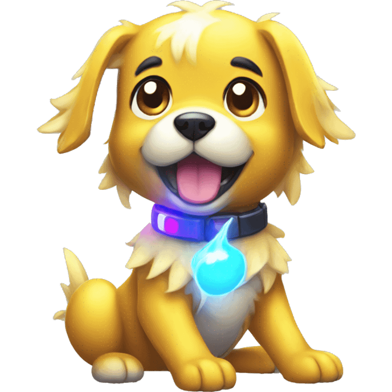 Colorful Shiny Electric Dog Pokémon emoji