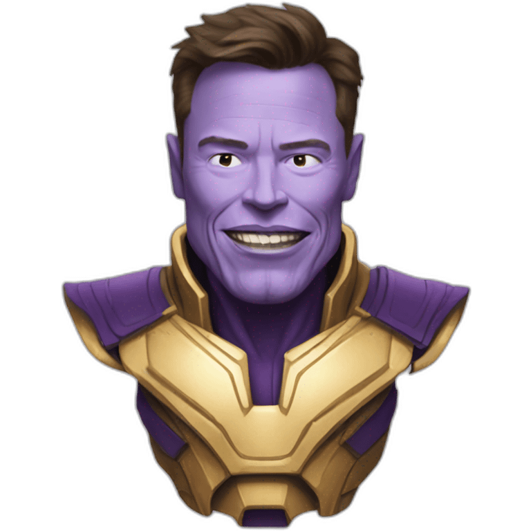 Elon musk as thanos emoji