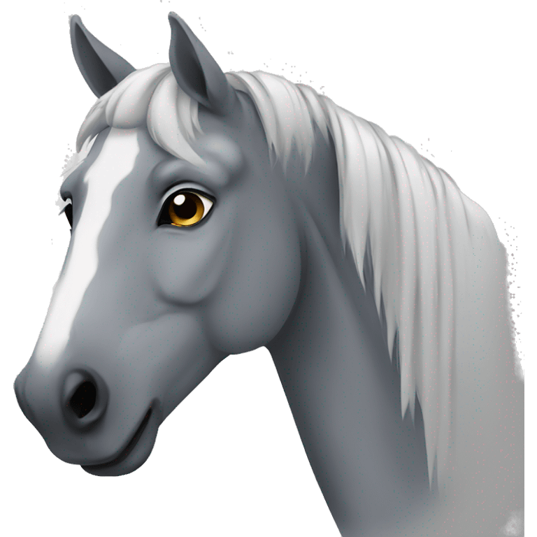 Gray horse emoji