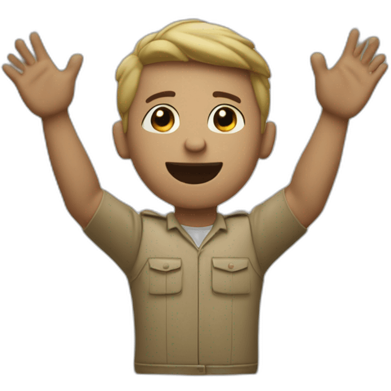 me 63 with arms up emoji