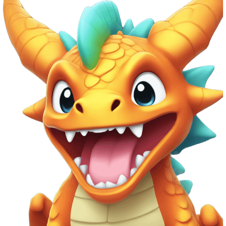 Kawaii Bright Dragon Pokémon emoji