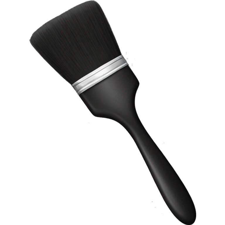 Black art brush emoji