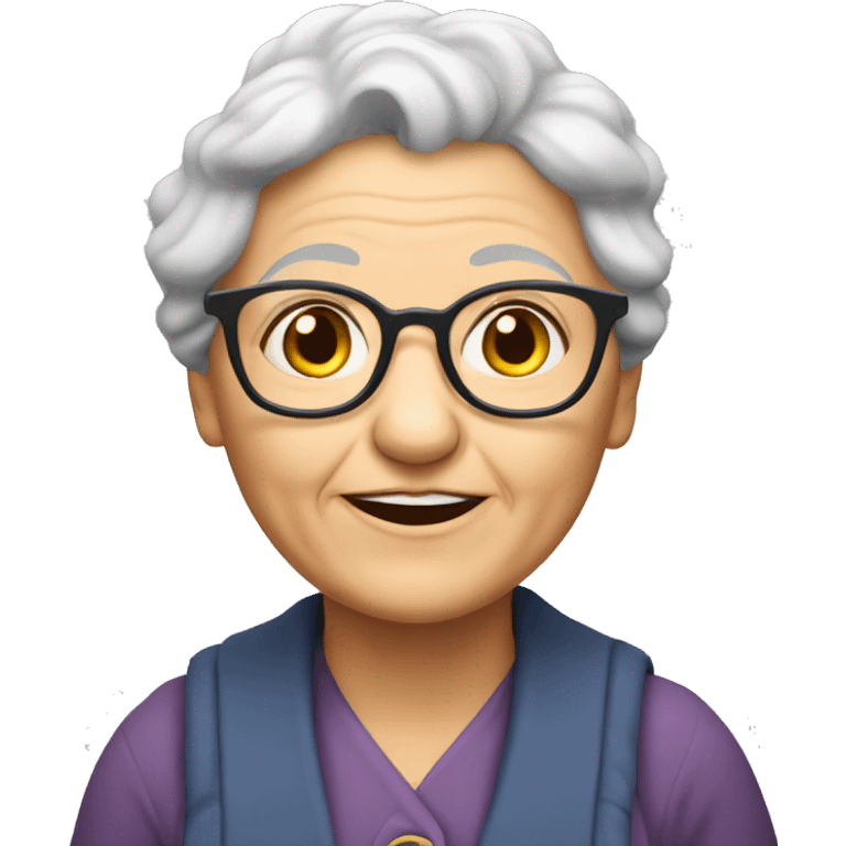 granny student emoji