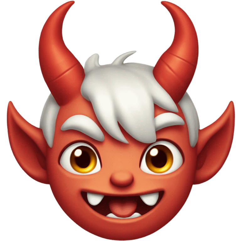 Little naughty devil laughing  emoji