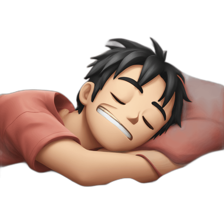 Luffy en train de dormir emoji