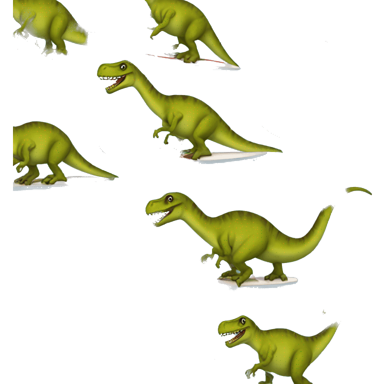 t rex on a surf board emoji