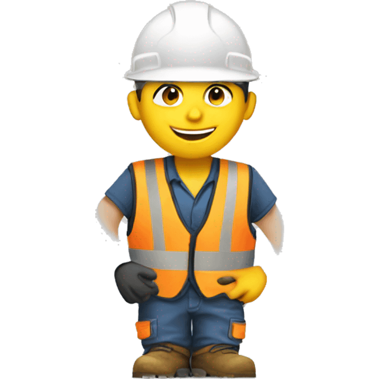 construction worker say thanks emoji