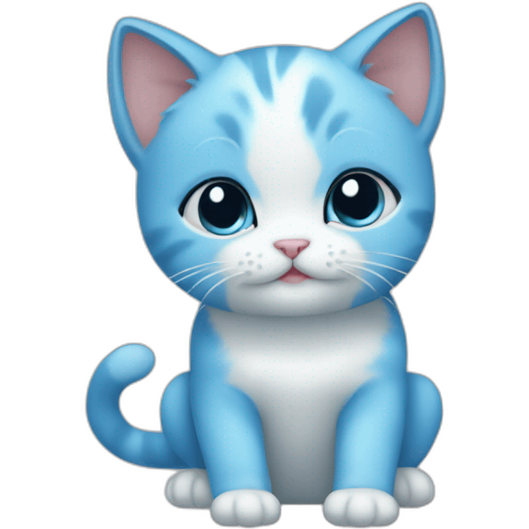 baby blue cat emoji