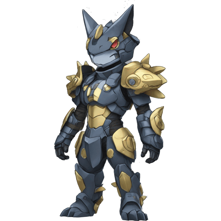  kawaii cool edgy armored Digimon-Fakemon-animal full body emoji