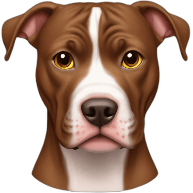 brown pitbull no white emoji