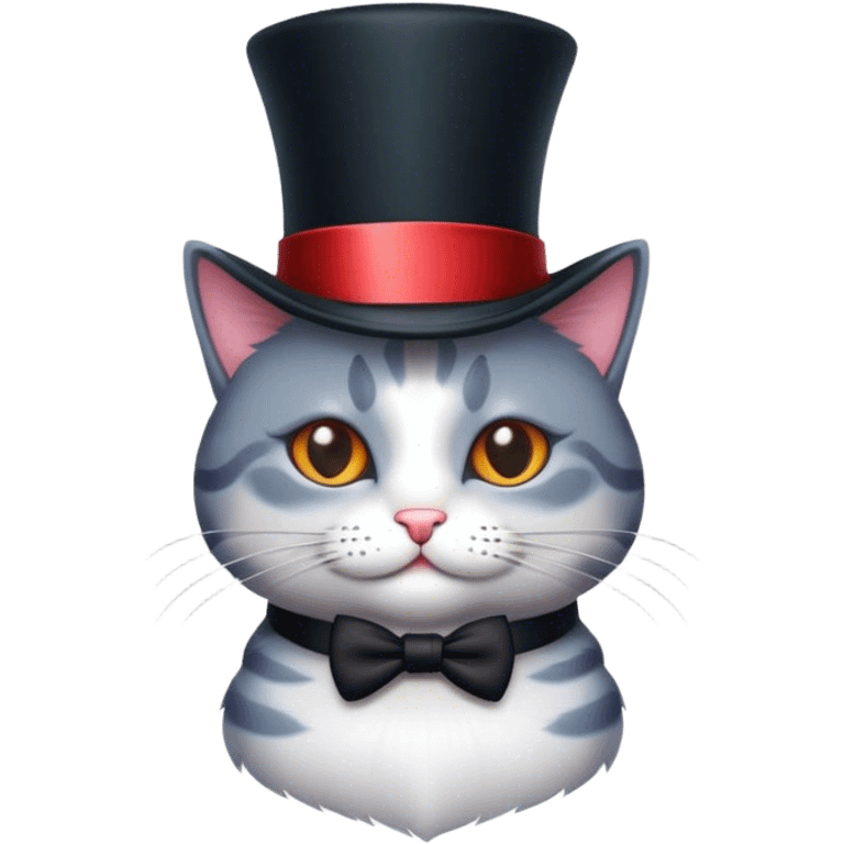 cat with a tophat emoji