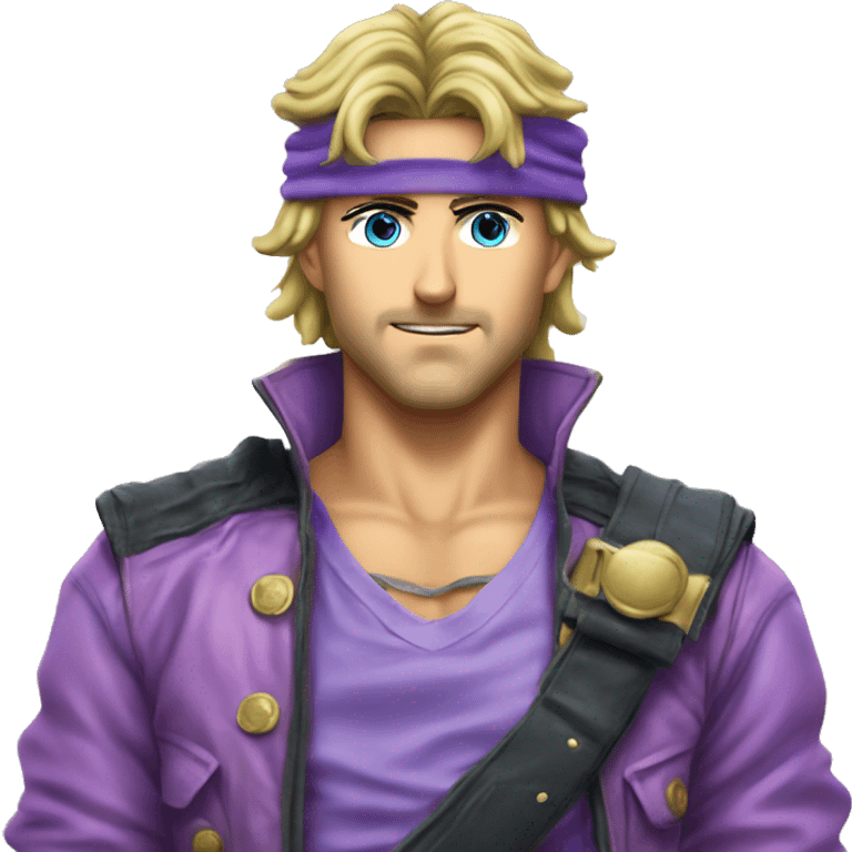 Johnny Joestar from JoJo's Bizarre emoji