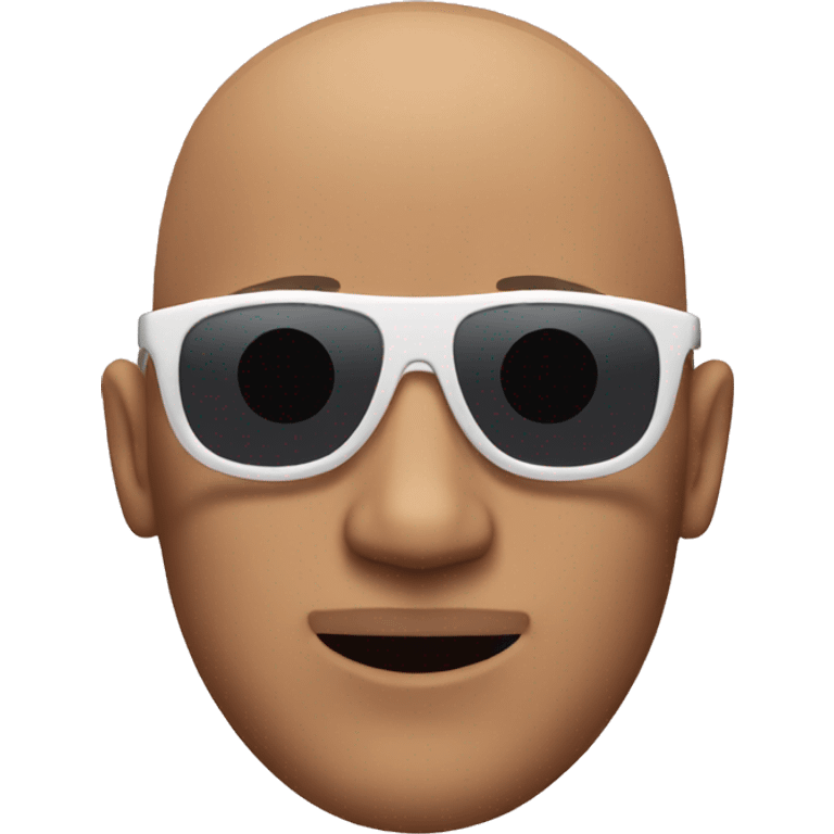 Bald guy with sunglasses emoji