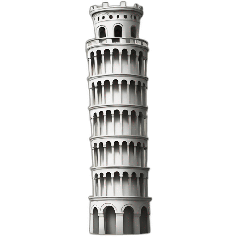 Leaning tower emoji