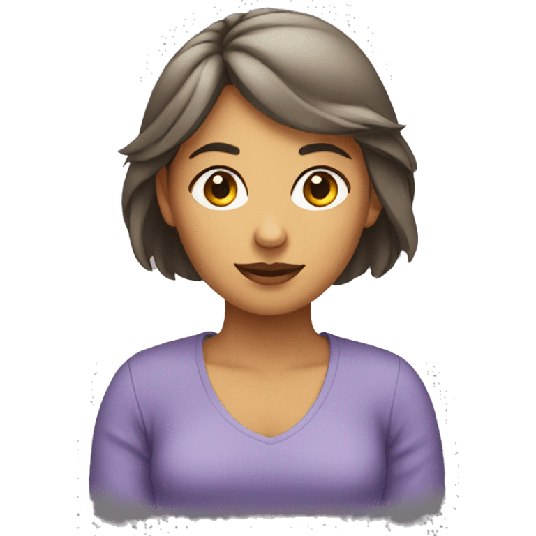 woman sitting criss crossed emoji