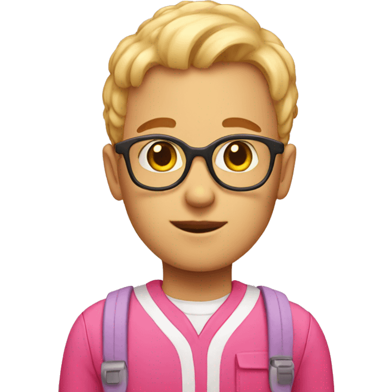 Pink school emoji