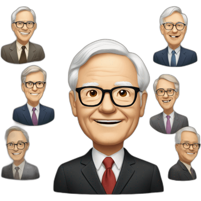 warren buffet and his mentors emoji