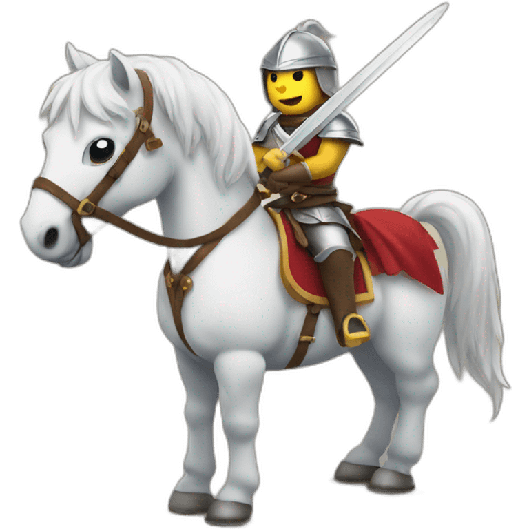 horse with sword emoji