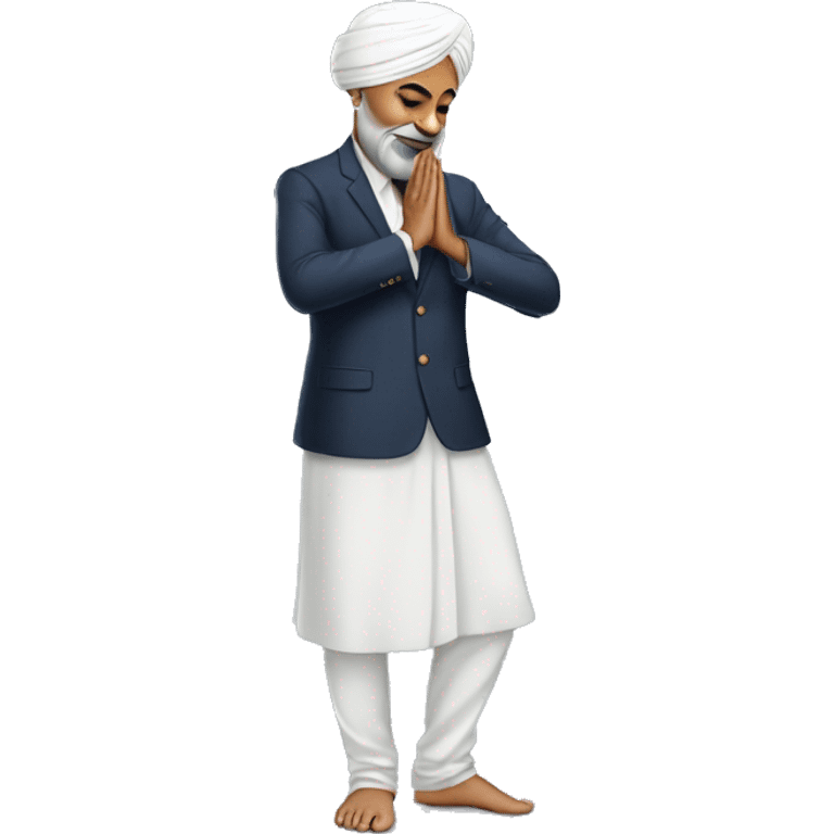 Mr singh bowing namaskar emoji