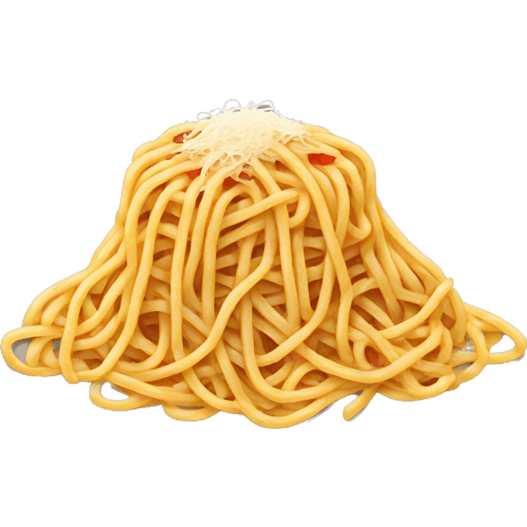 spaghetti with a lot of parmesan  emoji