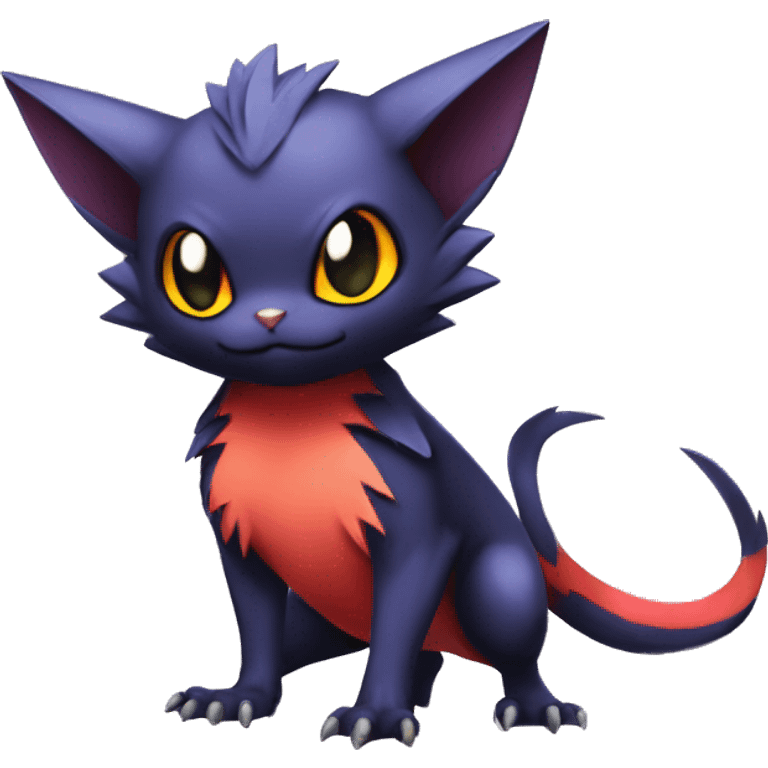 Cool Cute Edgy Chibi Noibat-Litten-Pokémon-Fakémon-hybrid emoji