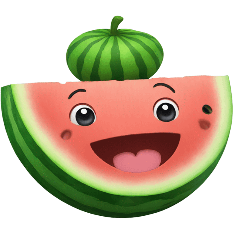 Loving watermelon emoji