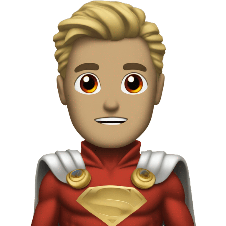 super homelander from "the boys" series with red eyes  emoji