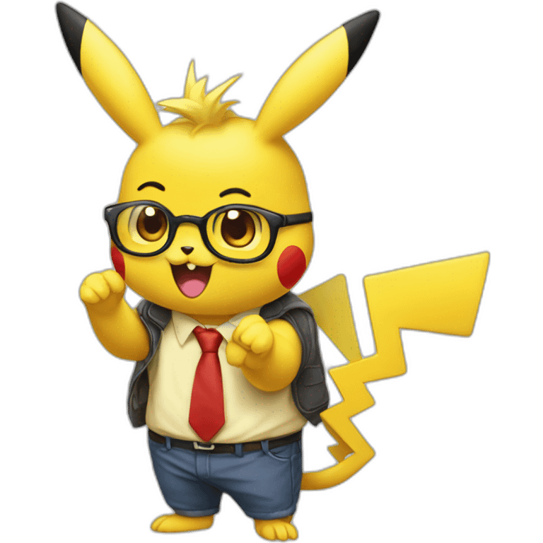 Pikachu devenir président emoji