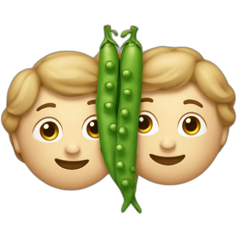 Three peas in a pod emoji