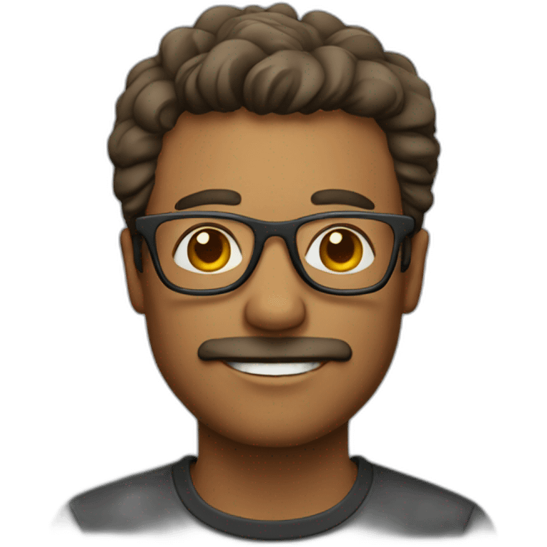 man with glases emoji