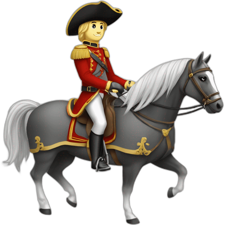 Cavalière sur cheval emoji