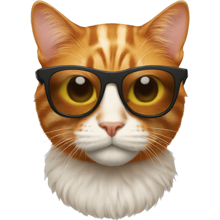 ginger Cat with sunglasses emoji