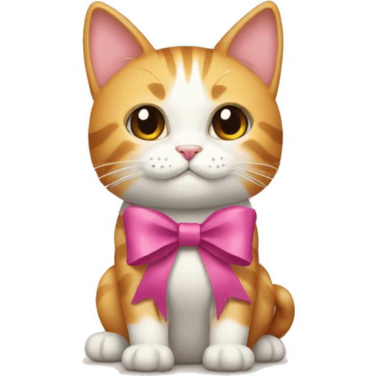 cat with a bow emoji