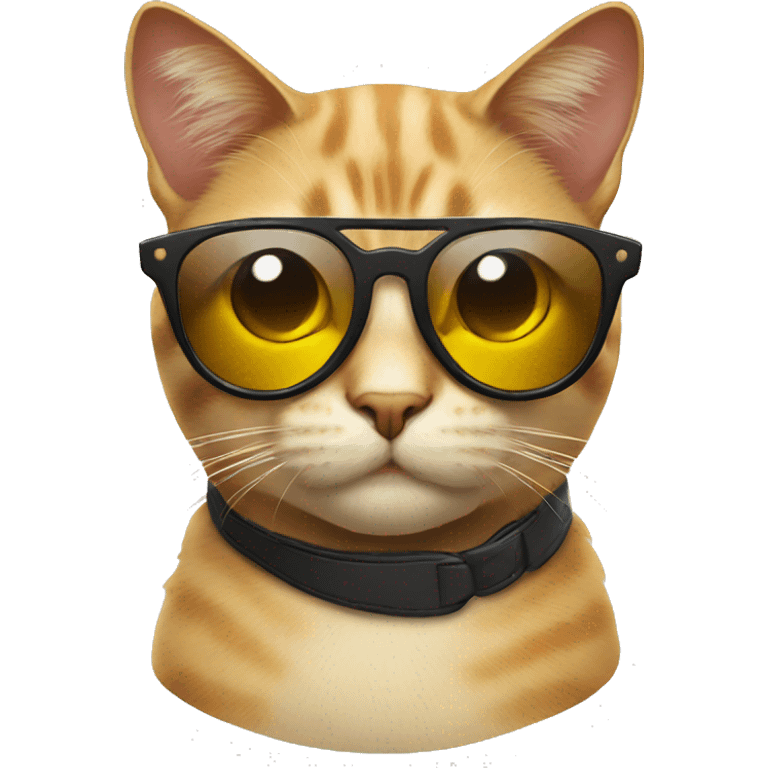 Cat with sun glasses  emoji