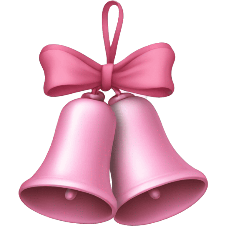 Light pink Christmas bells emoji