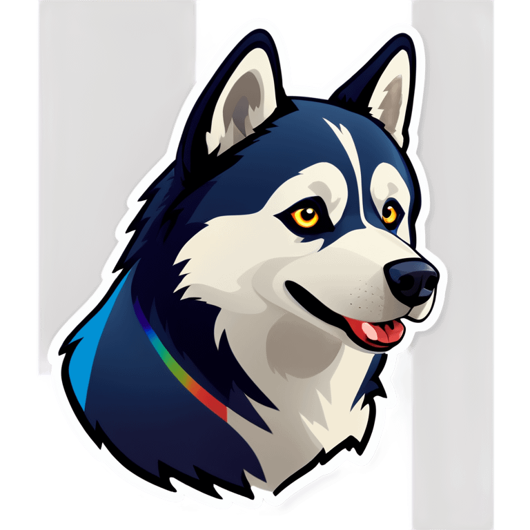 HUSKY DOG emoji