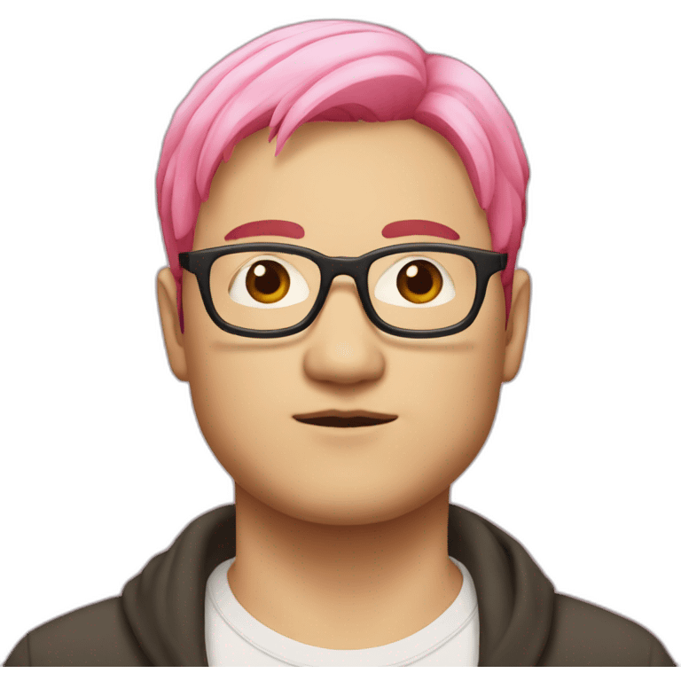 pinkhair-fat-japanese-man-redspectacle emoji