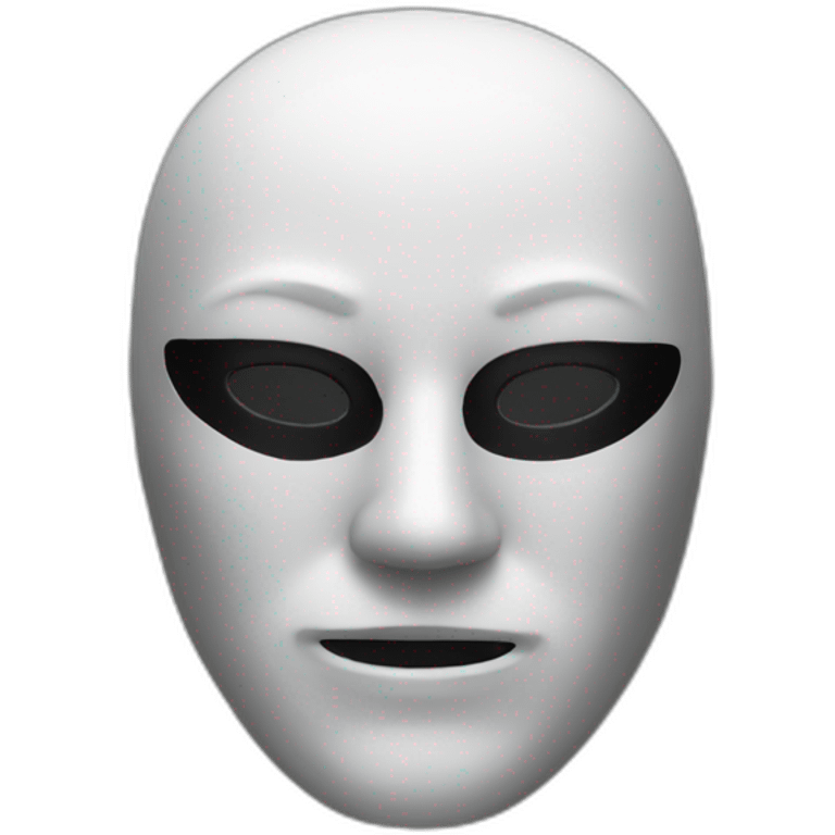 black mask emoji