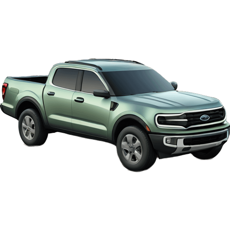 2023 ford Maverick truck, cactus grey color like light green grey emoji