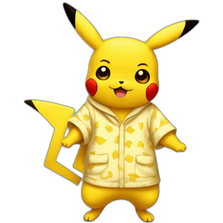 Pikachu en pijama emoji