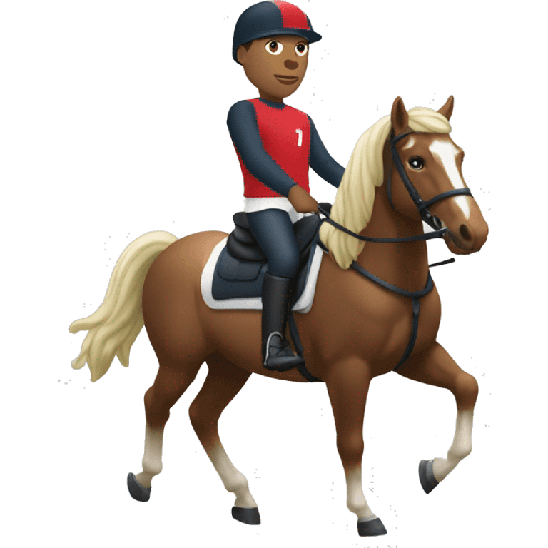 Mbappé sur un cheval emoji