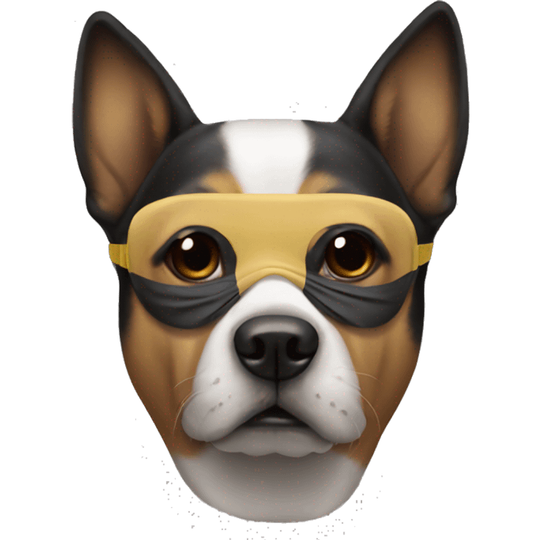 Dog wearing a mask  emoji