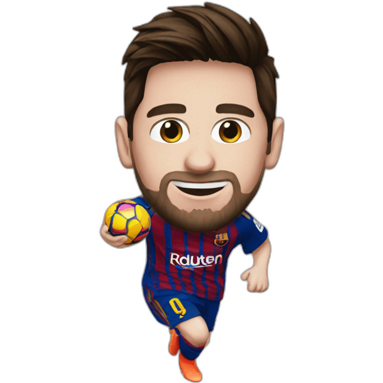 Messi playing emoji