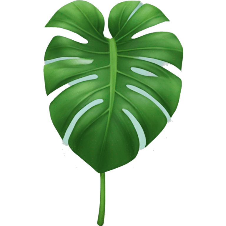 Monstera plant leaf emoji