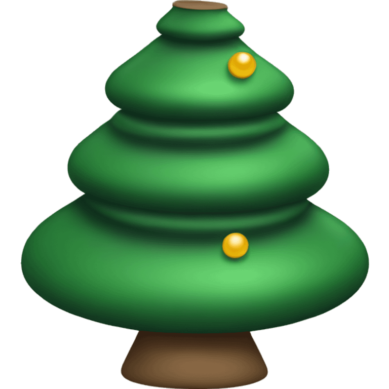 Christmas tree like a curling stone  emoji