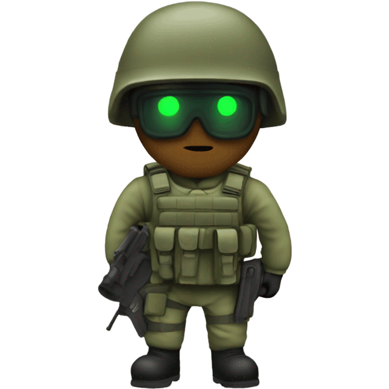 Night vision on soldier emoji