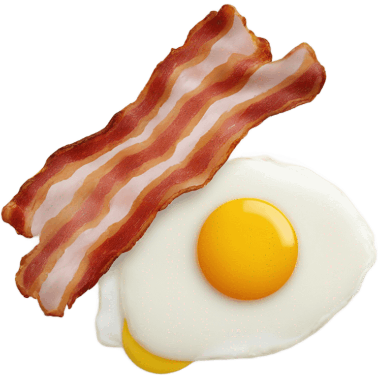 bacon and eggs on plate emoji